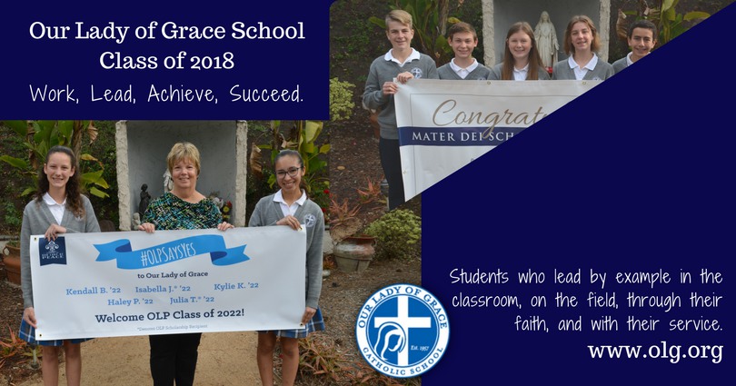 Our Lady of Grace Class of 2018 Shines!