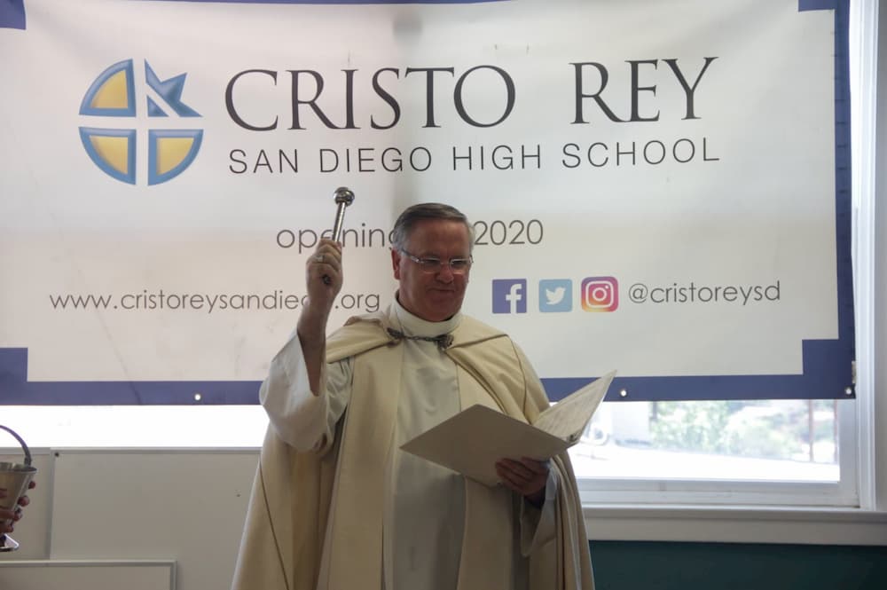 Bishop Dolan Dedicates new Cristo Rey High School